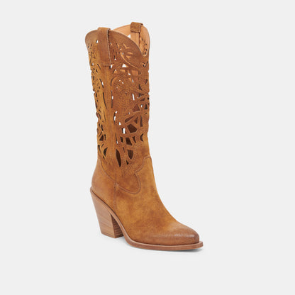 WAYLAN BOOTS CHESTNUT SUEDE | Dolce Vita