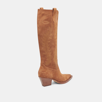 RYATT BOOTS PECAN SUEDE | Dolce Vita