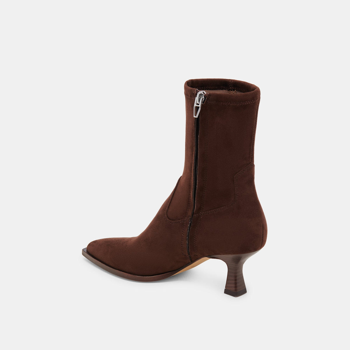 ARYA WIDE CALF BOOTS DK BROWN STELLA SUEDE | Dolce Vita