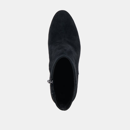 SUZY BOOTIES ONYX SUEDE | Dolce Vita
