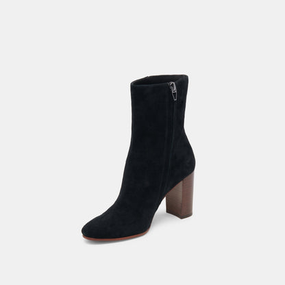 SUZY BOOTIES ONYX SUEDE | Dolce Vita