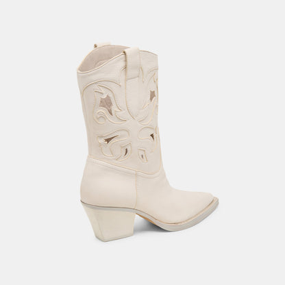 RAVENA BOOTS OFF WHITE NUBUCK | Dolce Vita