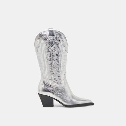 Ryland Extra Wide Calf Silver Boots | Dolce Vita