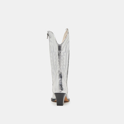 Ryland Extra Wide Calf Silver Boots | Dolce Vita