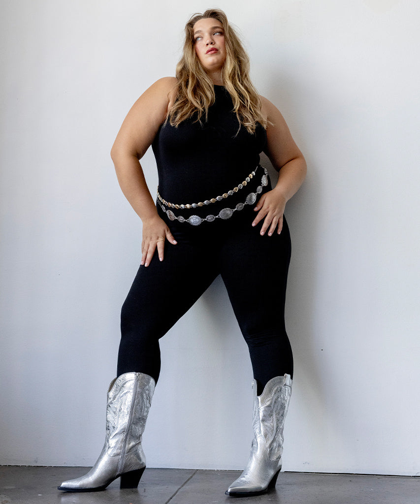 Ryland Extra Wide Calf Silver Boots | Dolce Vita