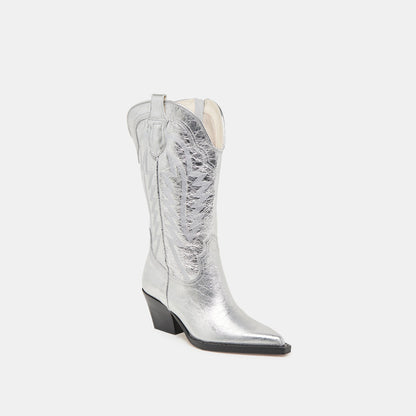 Ryland Extra Wide Calf Silver Boots | Dolce Vita