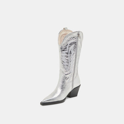 Ryland Extra Wide Calf Silver Boots | Dolce Vita