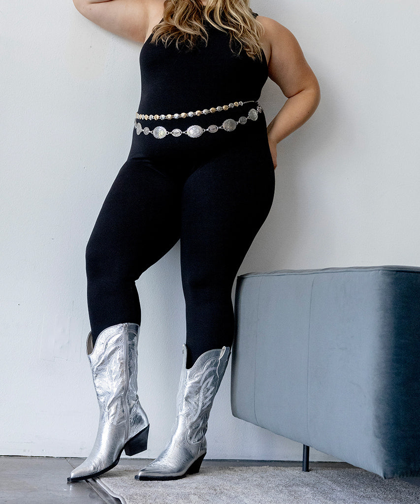 Ryland Extra Wide Calf Silver Boots | Dolce Vita