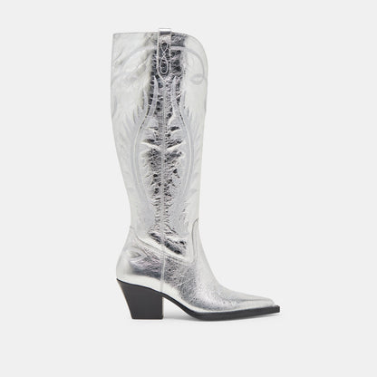 Ryatt Extra Wide Calf Silver Boots | Dolce Vita