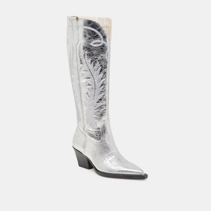 Ryatt Extra Wide Calf Silver Boots | Dolce Vita