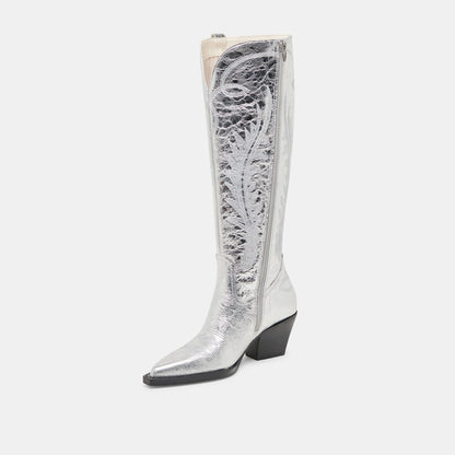 Ryatt Extra Wide Calf Silver Boots | Dolce Vita