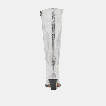 Ryatt Extra Wide Calf Silver Boots | Dolce Vita