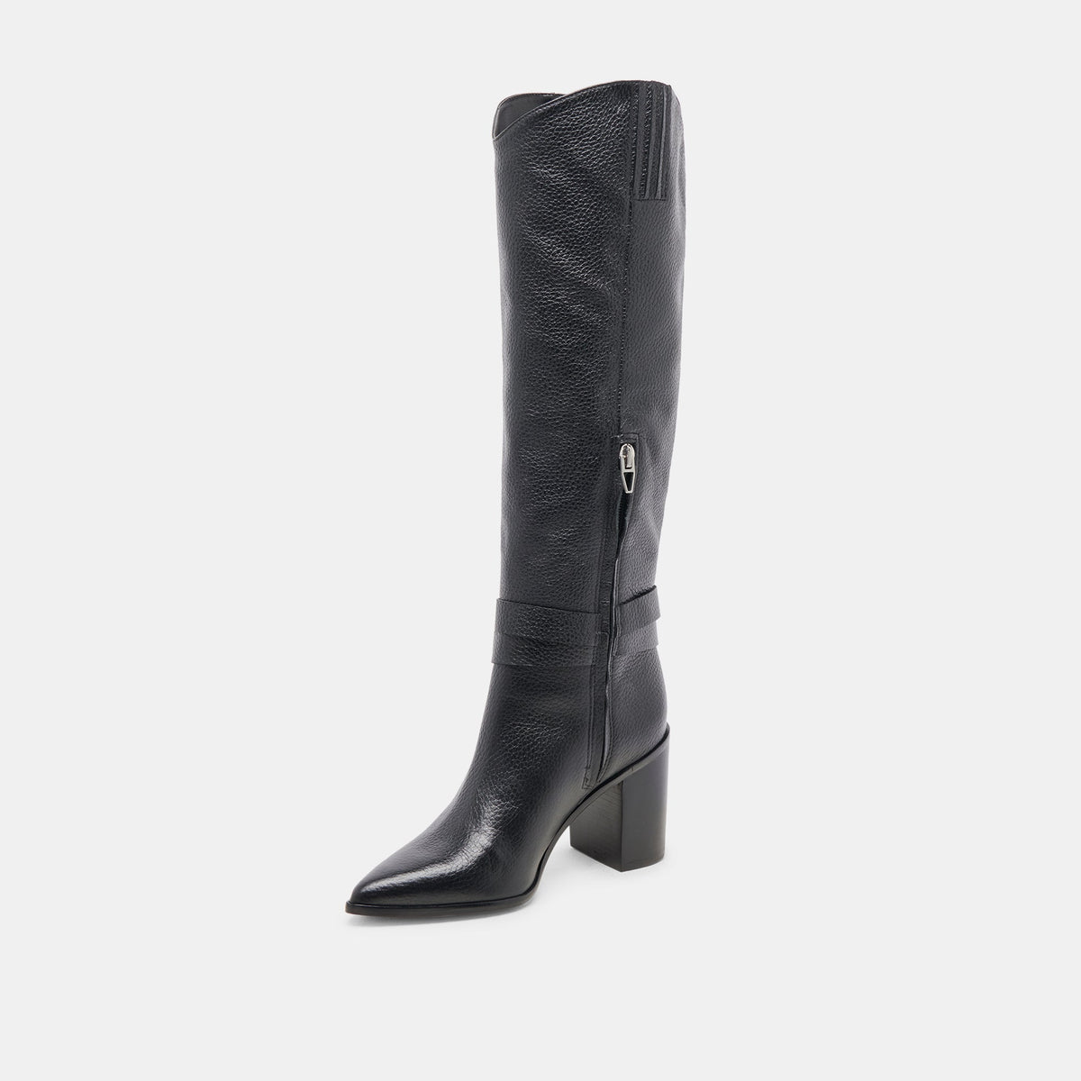TYRONE BOOTS BLACK LEATHER | Dolce Vita