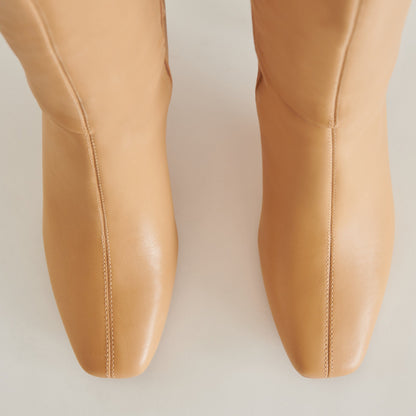 GYRA BOOTS TAN LEATHER | Dolce Vita