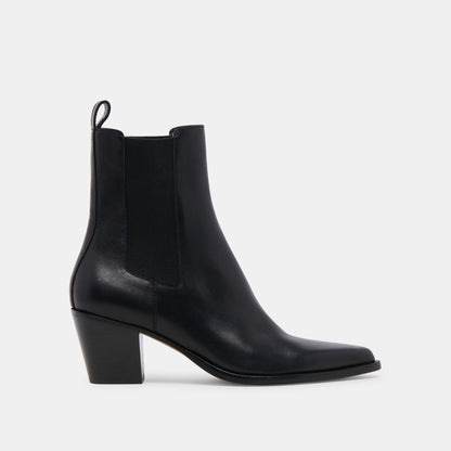 Shadie H2O Waterproof Black Leather Booties | Dolce Vita