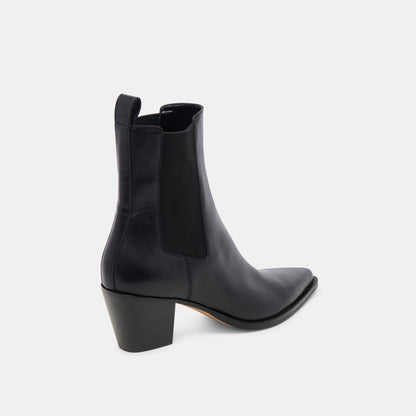 Shadie H2O Waterproof Black Leather Booties | Dolce Vita