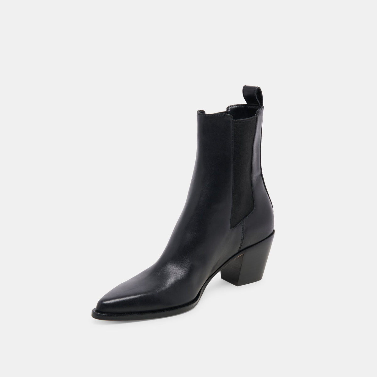 Shadie H2O Waterproof Black Leather Booties | Dolce Vita