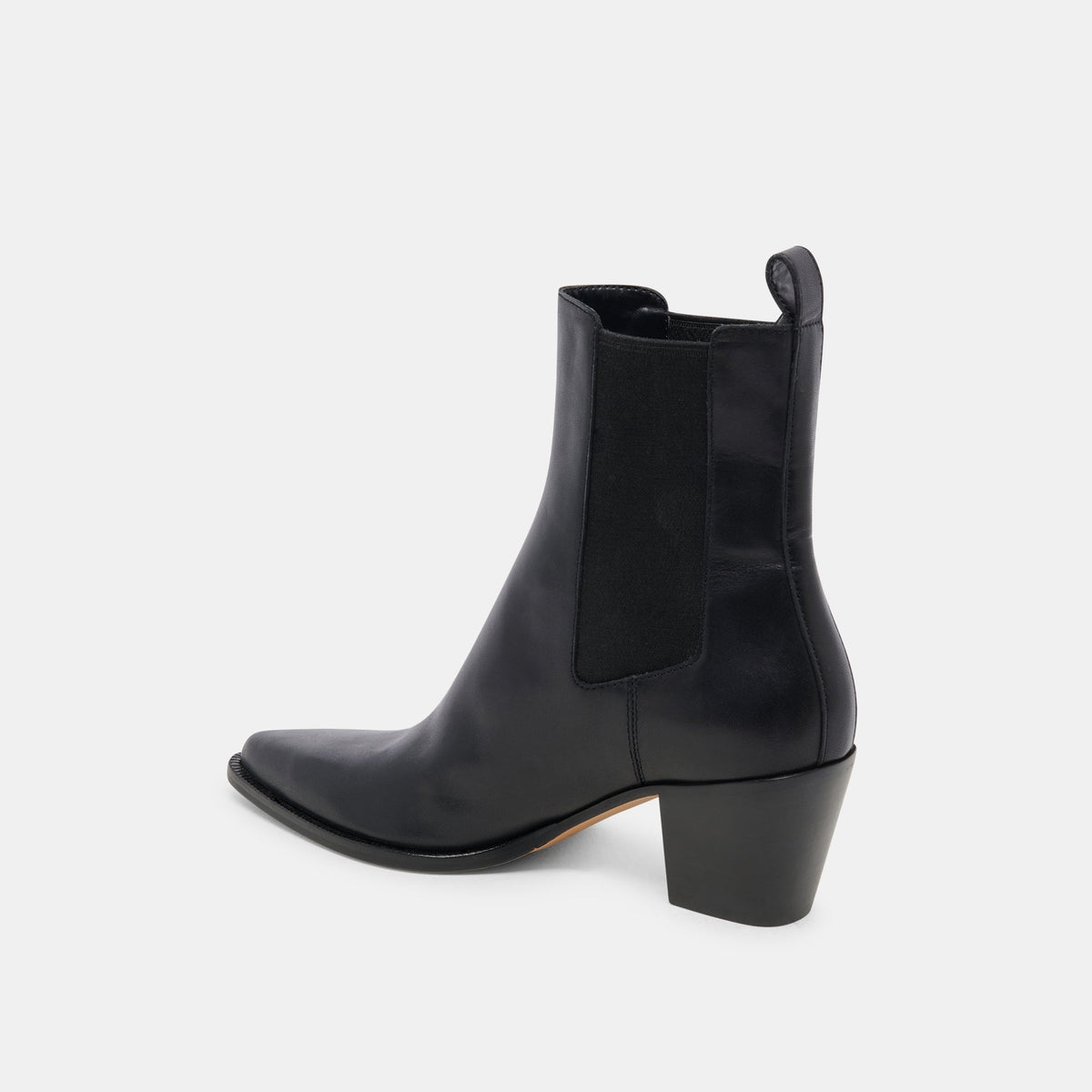 Shadie H2O Waterproof Black Leather Booties | Dolce Vita