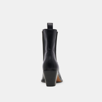 Shadie H2O Waterproof Black Leather Booties | Dolce Vita