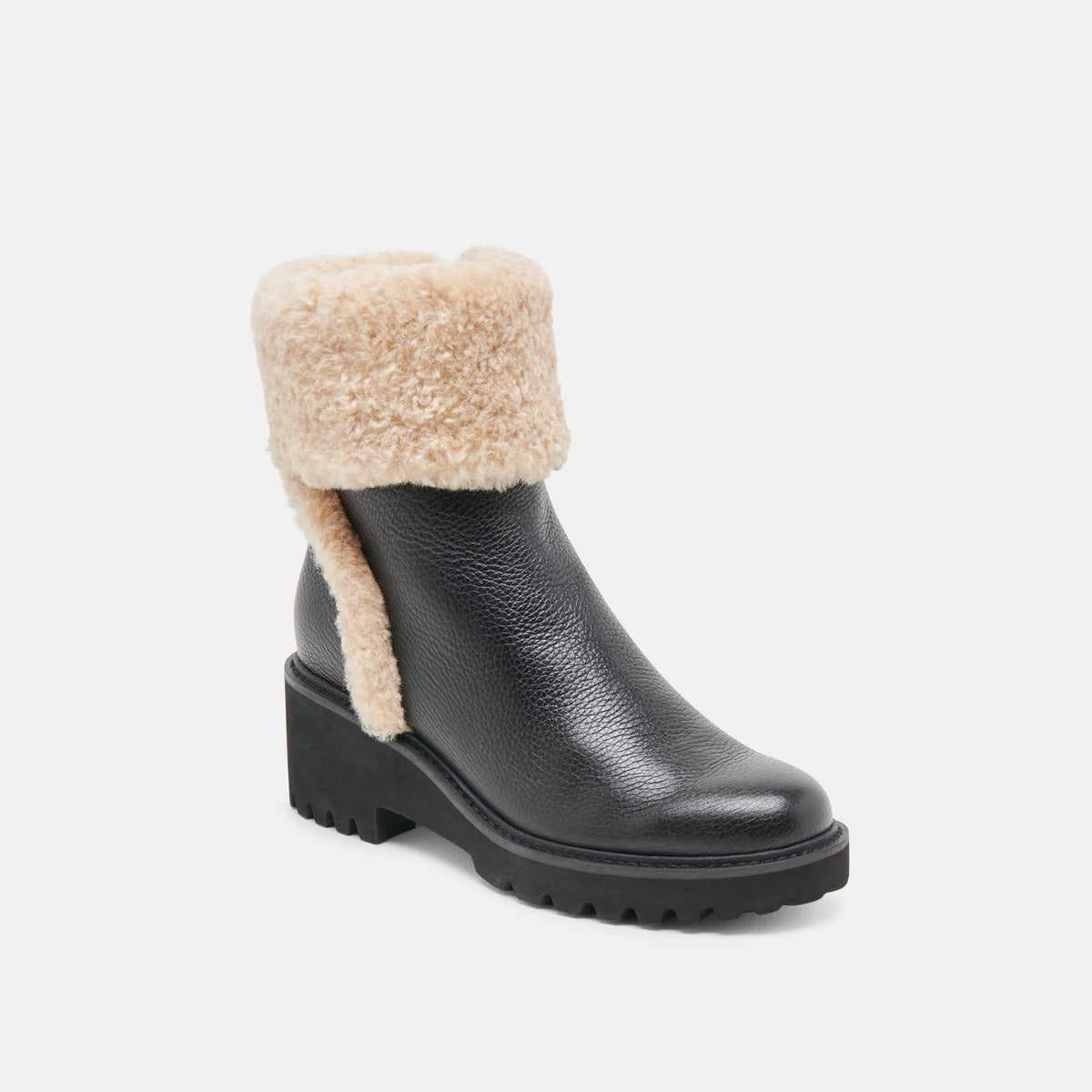 Hug H2O Waterproof Black Leather Boots | Dolce Vita