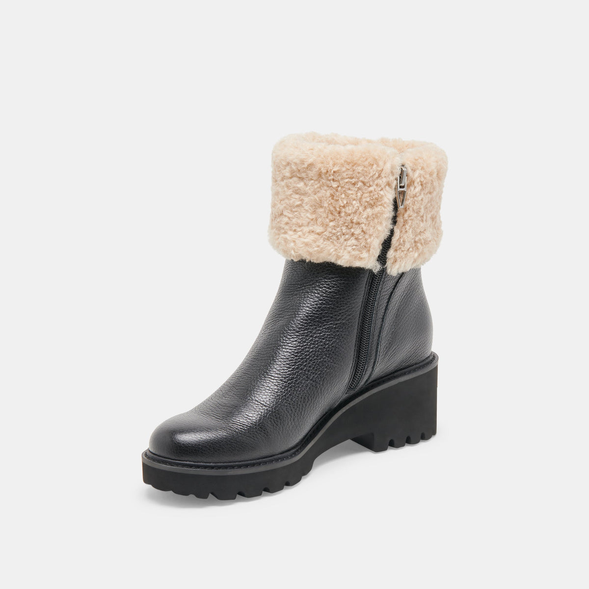 Hug H2O Waterproof Black Leather Boots | Dolce Vita