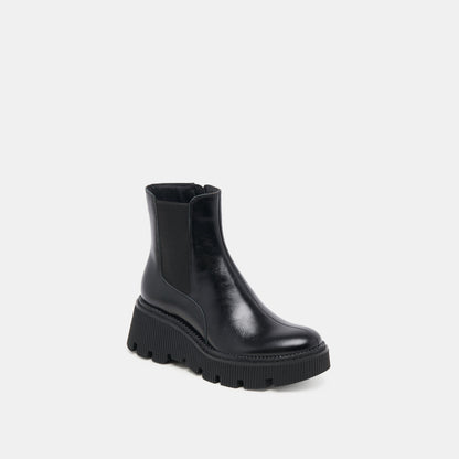 Emmet H2O Waterproof Midnight Crinkle Patent Wide Boots | Dolce Vita