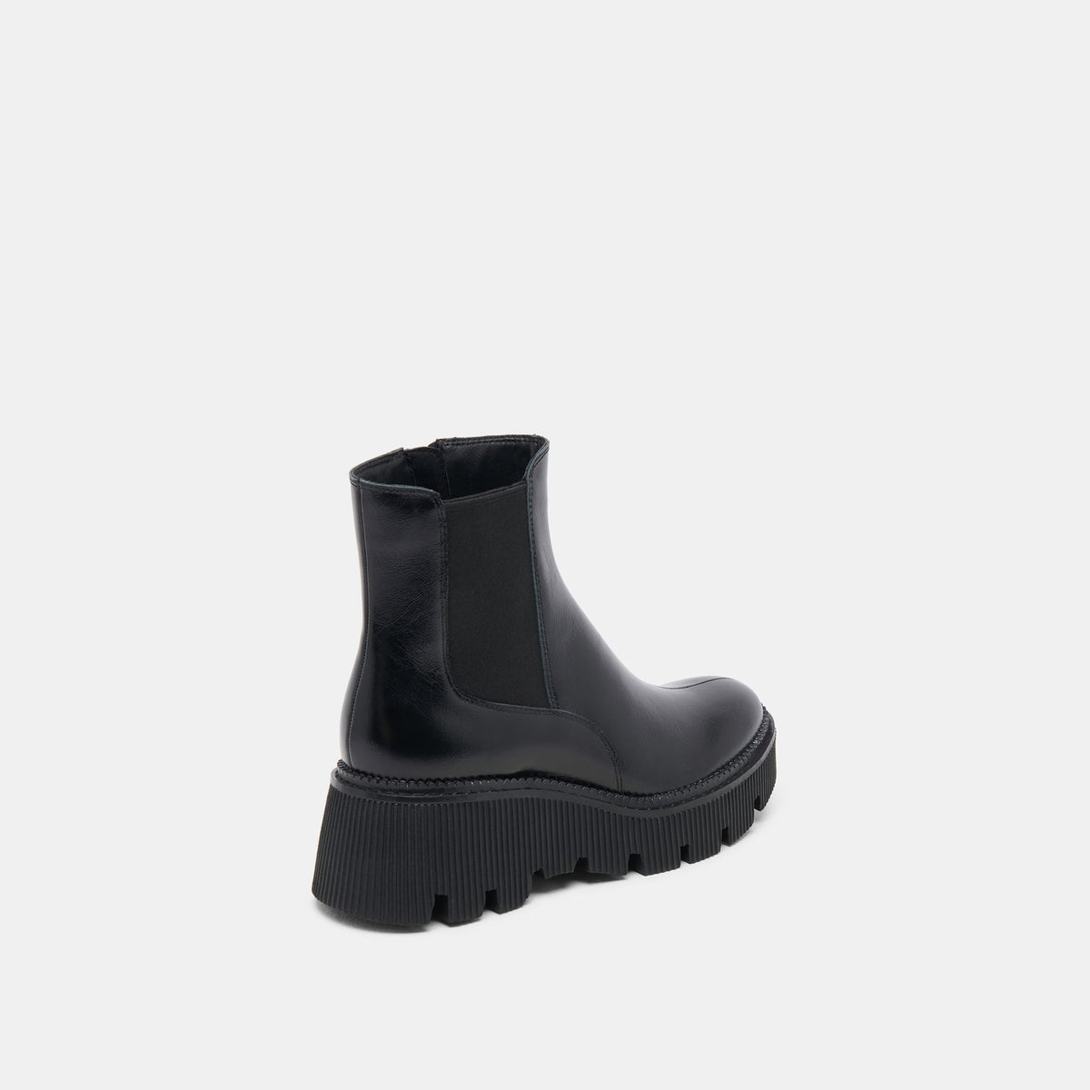 Emmet H2O Waterproof Midnight Crinkle Patent Wide Boots | Dolce Vita