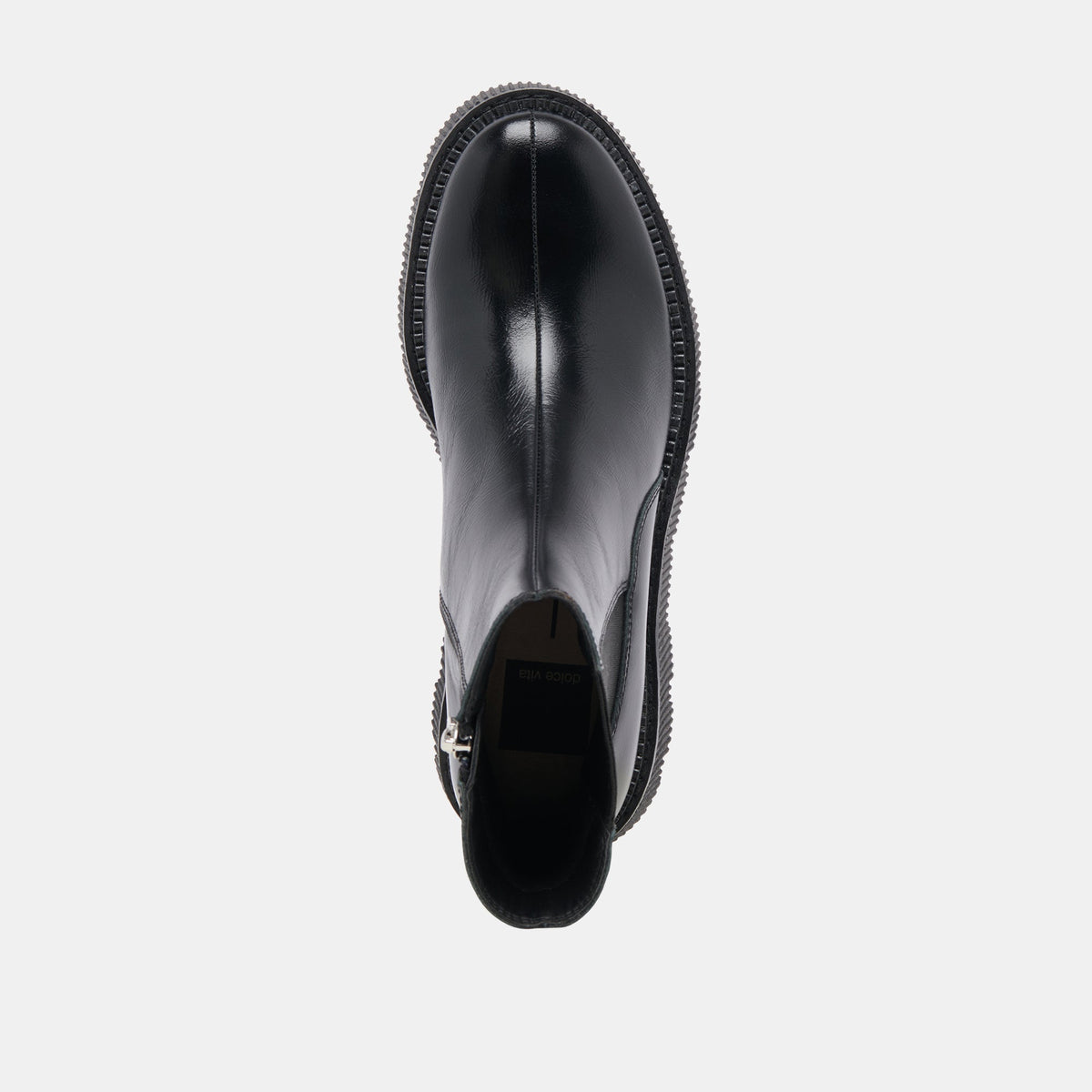 Emmet H2O Waterproof Midnight Crinkle Patent Wide Boots | Dolce Vita