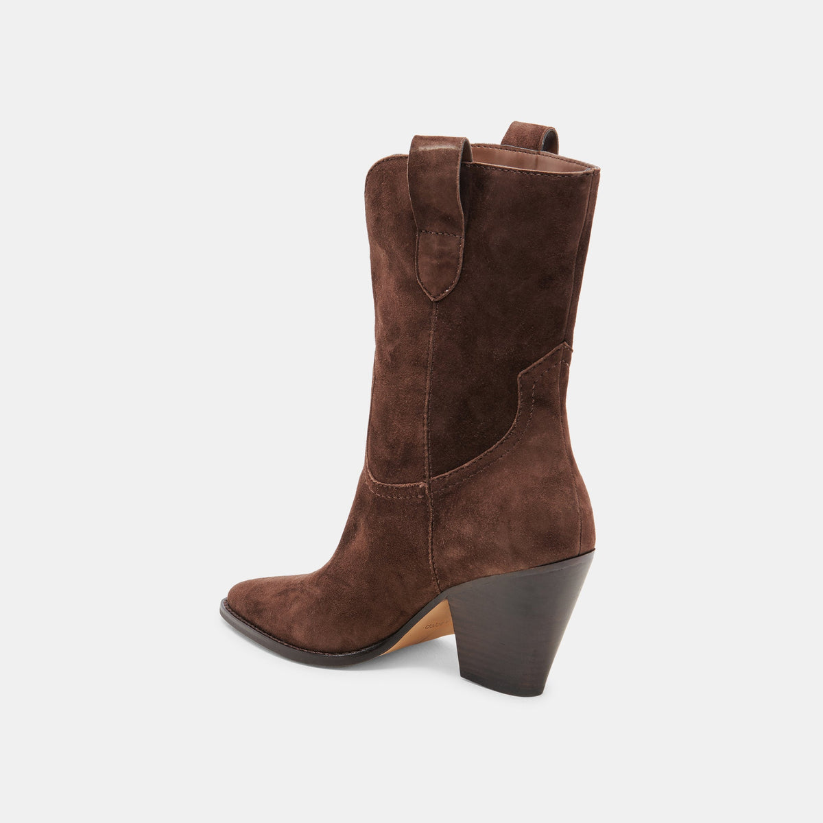 JESSEY BOOTS DK BROWN SUEDE | Dolce Vita