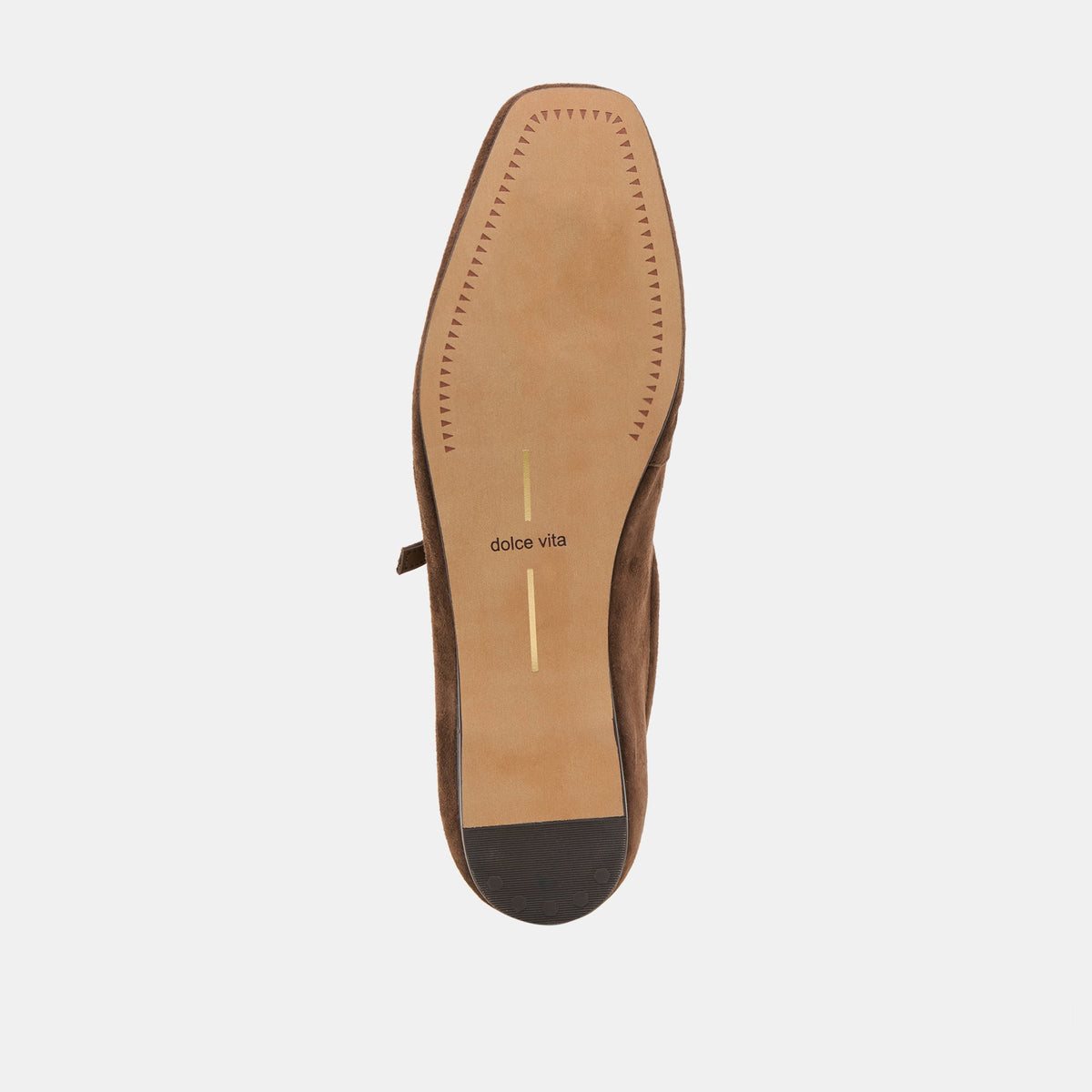 Reyes Dk Brown Suede Ballet Flats | Dolce Vita