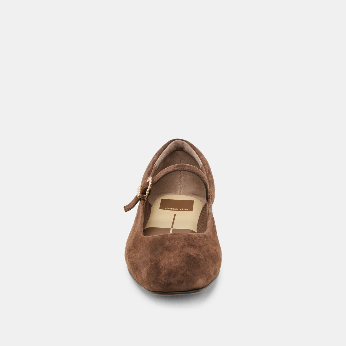 Reyes Dk Brown Suede Ballet Flats | Dolce Vita
