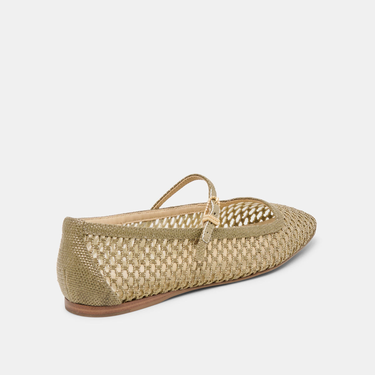 Reyes Olive Woven Raffia Ballet Flats | Dolce Vita