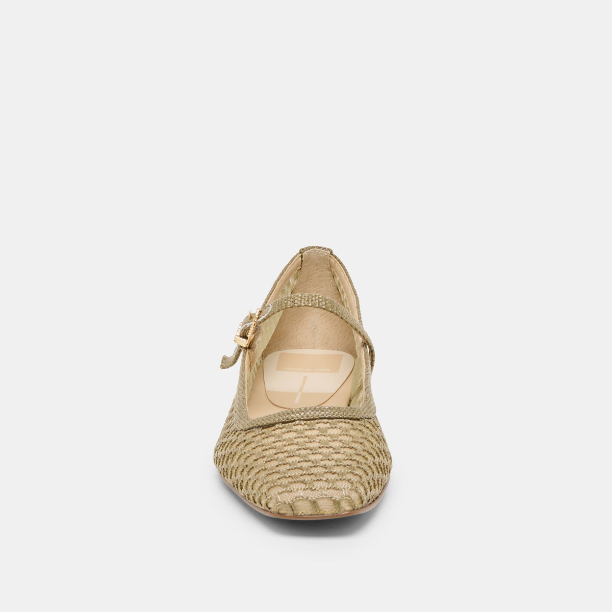 Reyes Olive Woven Raffia Ballet Flats | Dolce Vita