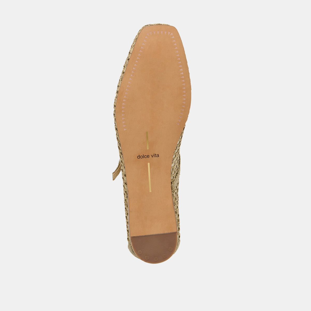 Reyes Olive Woven Raffia Ballet Flats | Dolce Vita