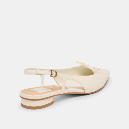 Owana Off White Leather Flats | Dolce Vita