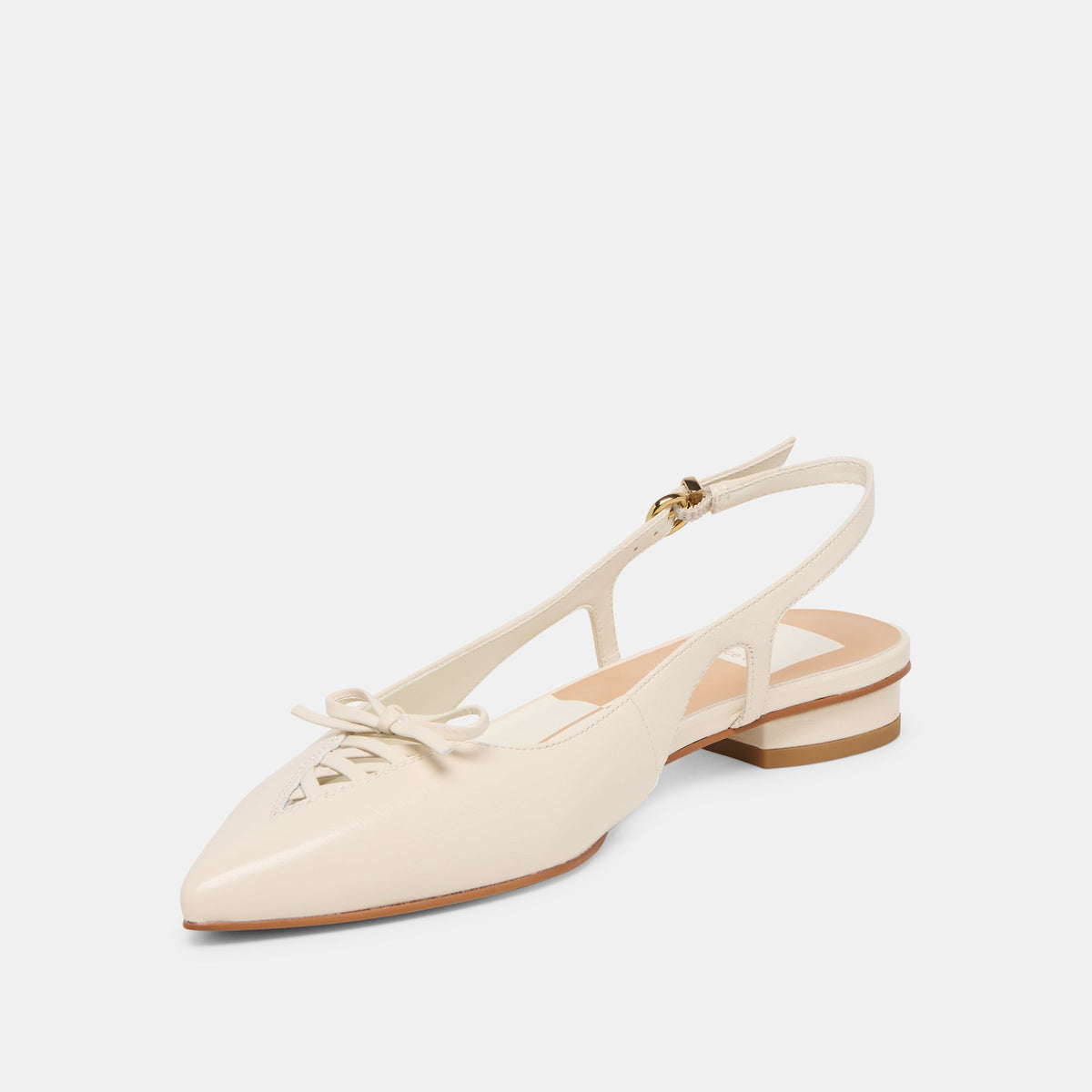 Owana Off White Leather Flats | Dolce Vita