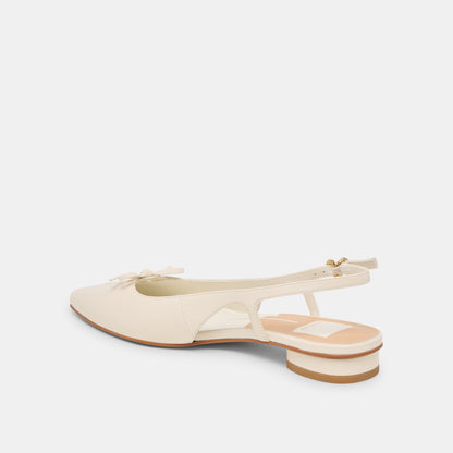 Owana Off White Leather Flats | Dolce Vita