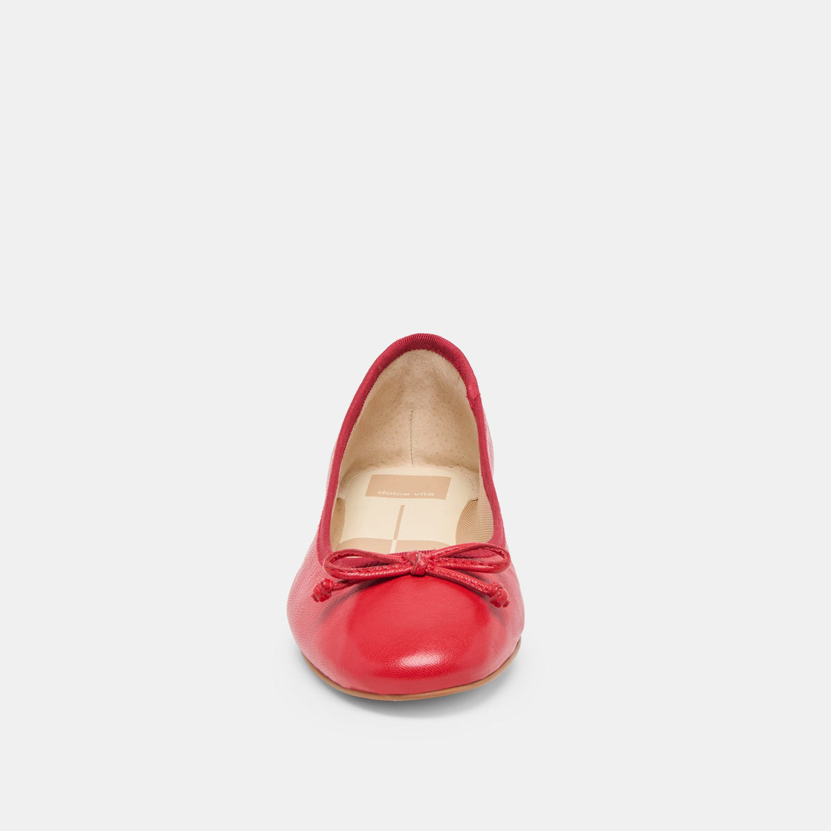 Ritla Cherry Leather Ballet Flats | Dolce Vita