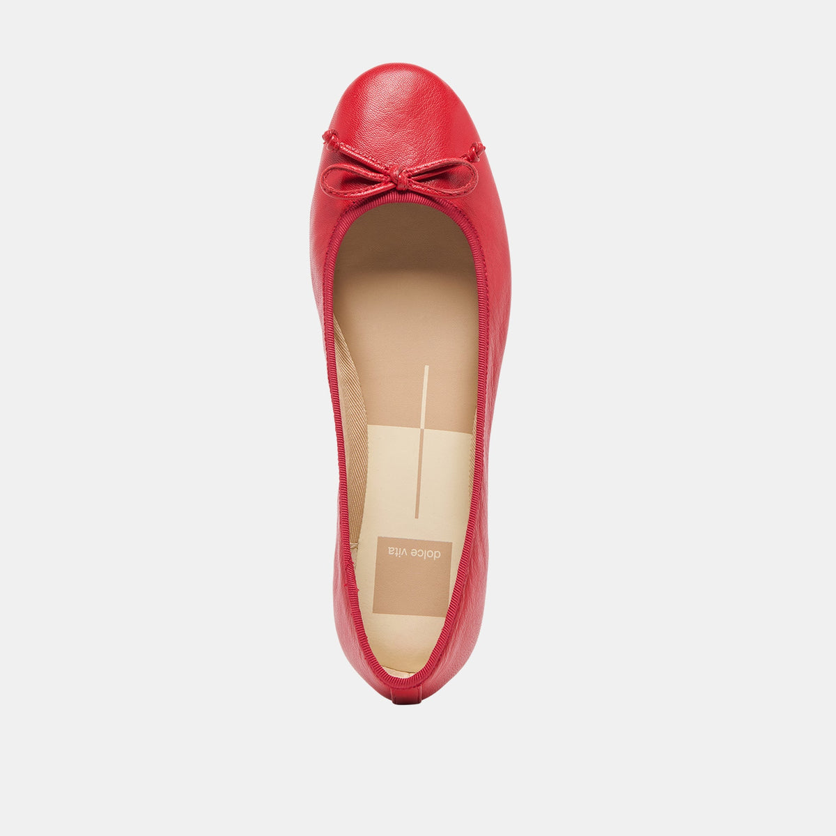 Ritla Cherry Leather Ballet Flats | Dolce Vita