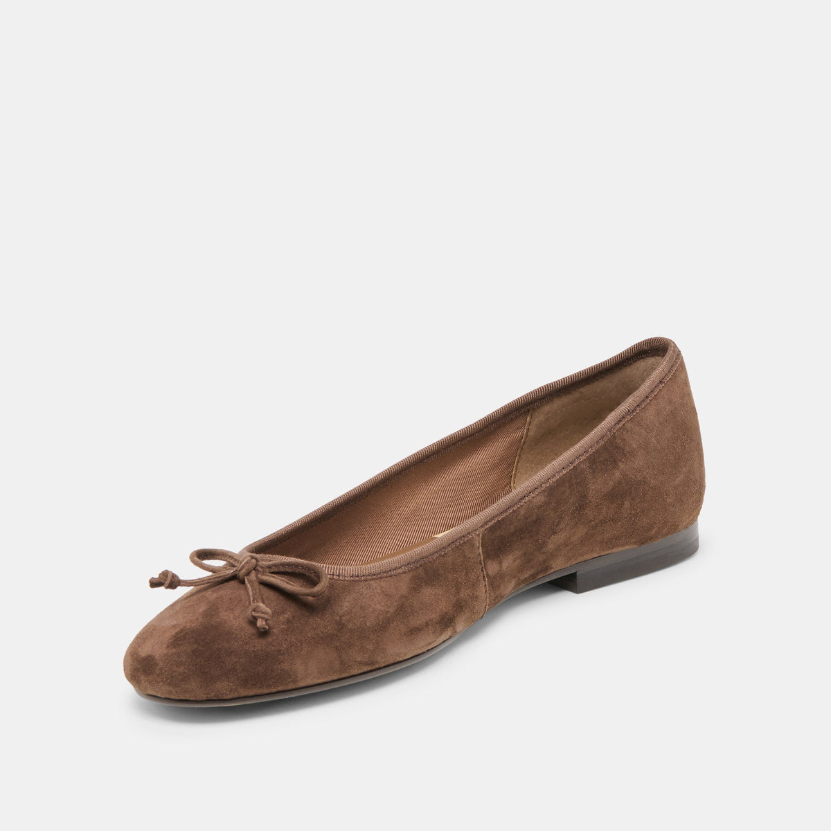 Ritla Dk Brown Suede Ballet Flats | Dolce Vita