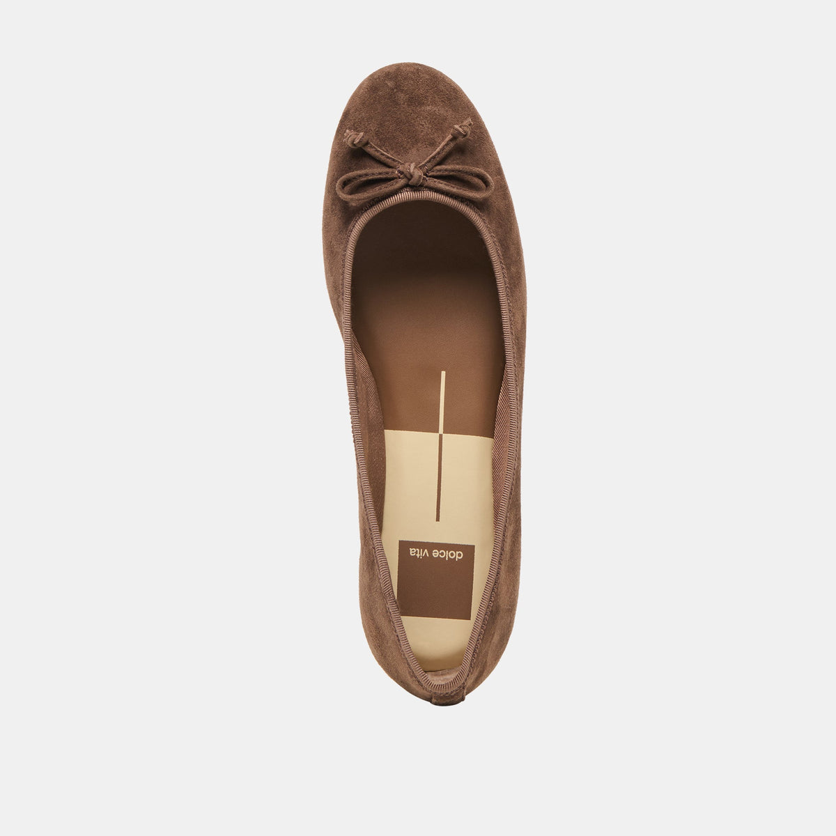 Ritla Dk Brown Suede Ballet Flats | Dolce Vita