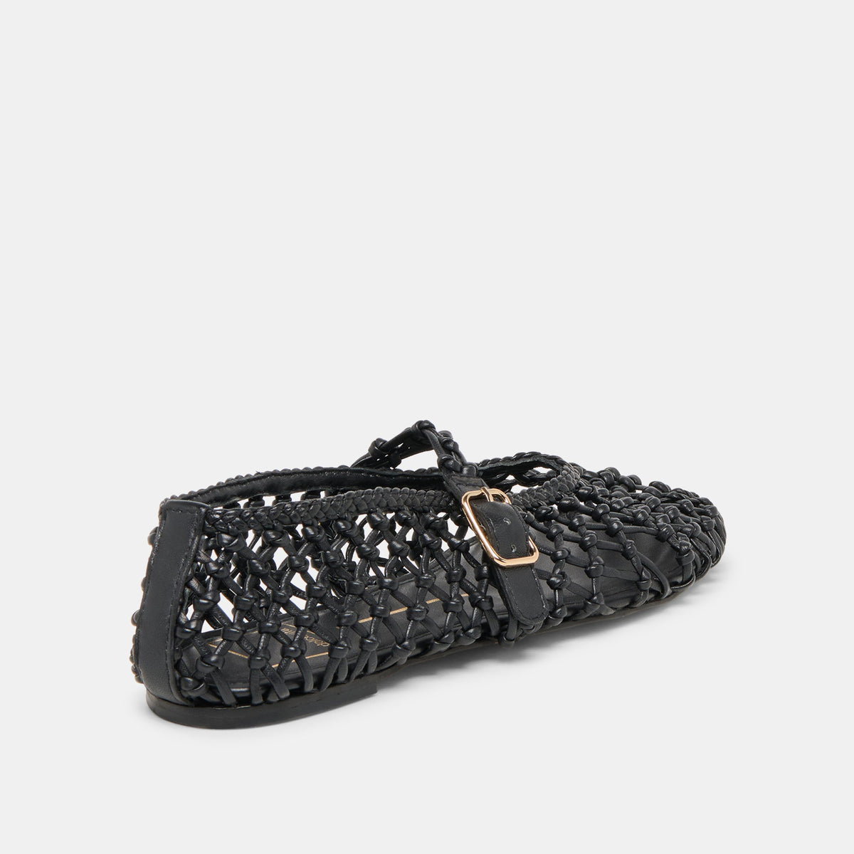 Clair Black Woven Leather Ballet Flats | Dolce Vita