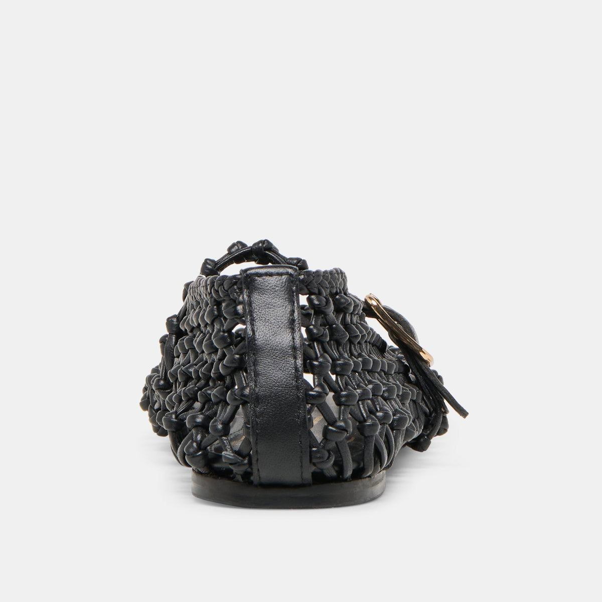 Clair Black Woven Leather Ballet Flats | Dolce Vita