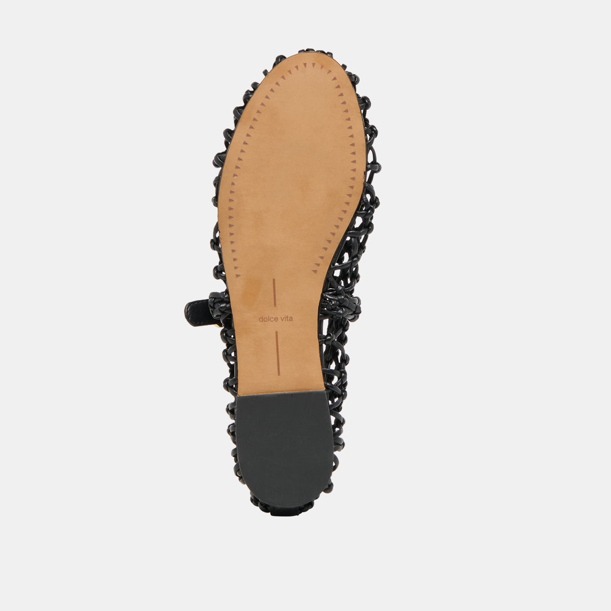 Clair Black Woven Leather Ballet Flats | Dolce Vita
