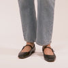 Reyes Black Leather Ballet Flats | Dolce Vita