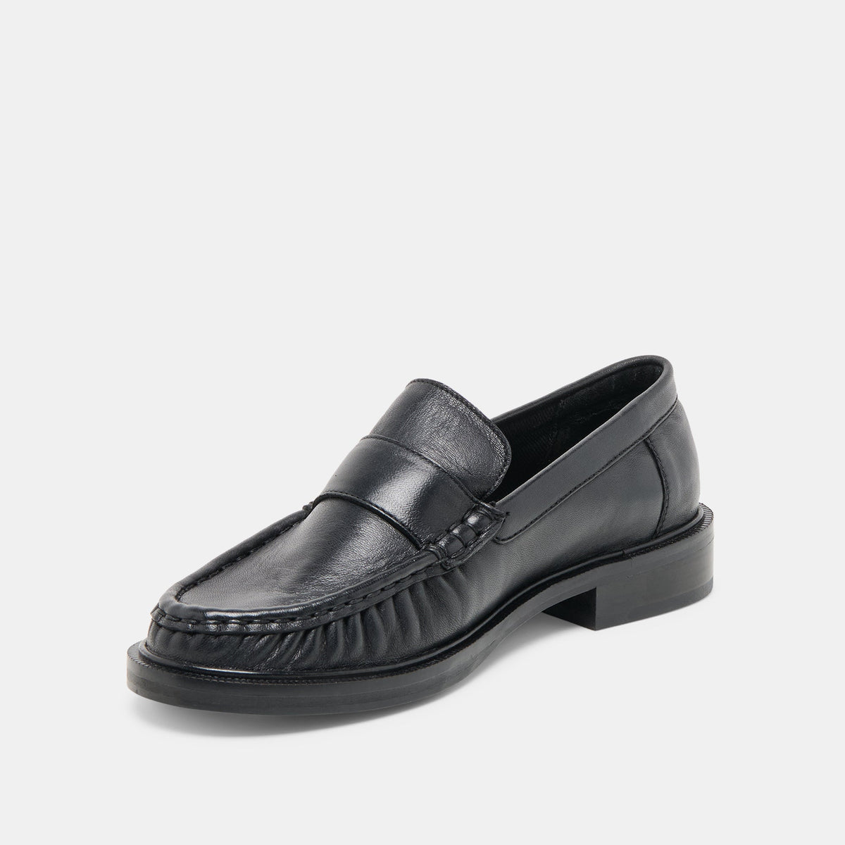 Bodi Black Leather Loafers | Dolce Vita