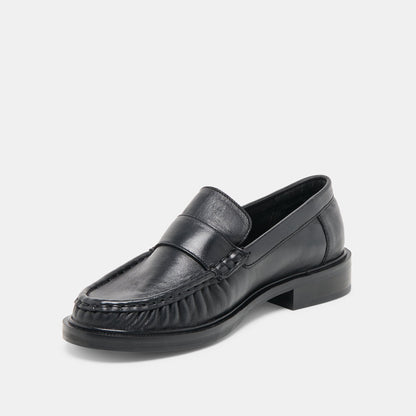 Bodi Black Leather Loafers | Dolce Vita