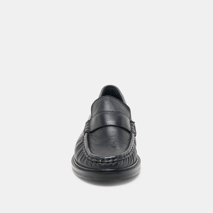 Bodi Black Leather Loafers | Dolce Vita