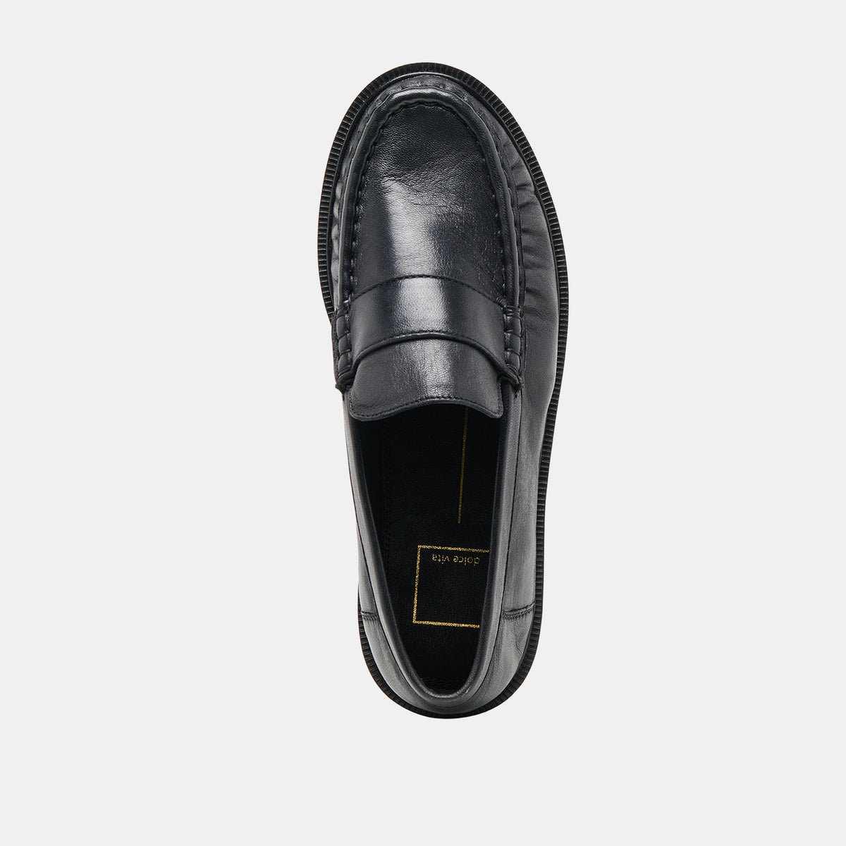 Bodi Black Leather Loafers | Dolce Vita