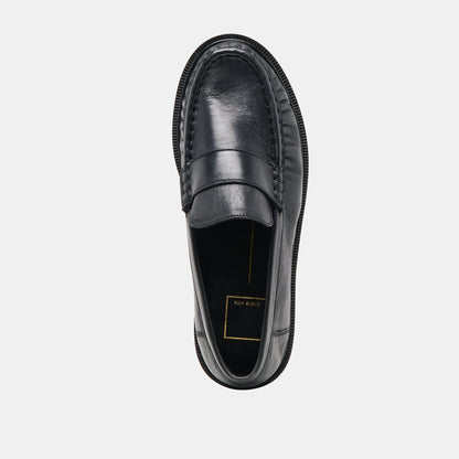 Bodi Black Leather Loafers | Dolce Vita